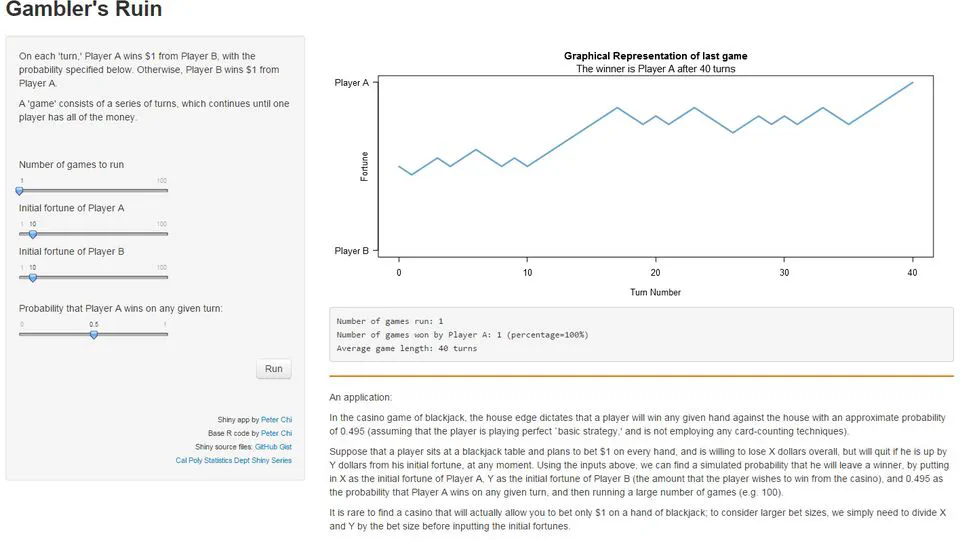 Web application teaching tools for statistics using R and shiny